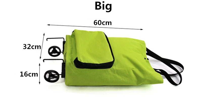 New Portable Foldable Shopping Bag with Wheels