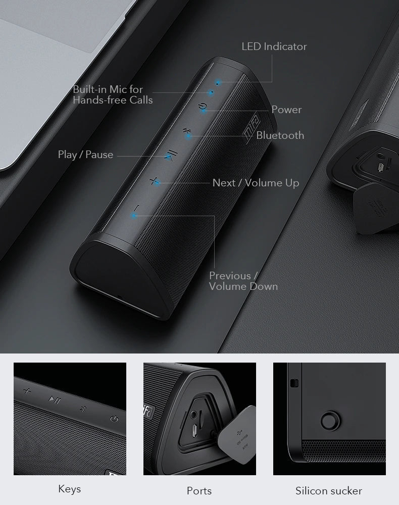 Mifa Portable Bluetooth Speaker Waterproof