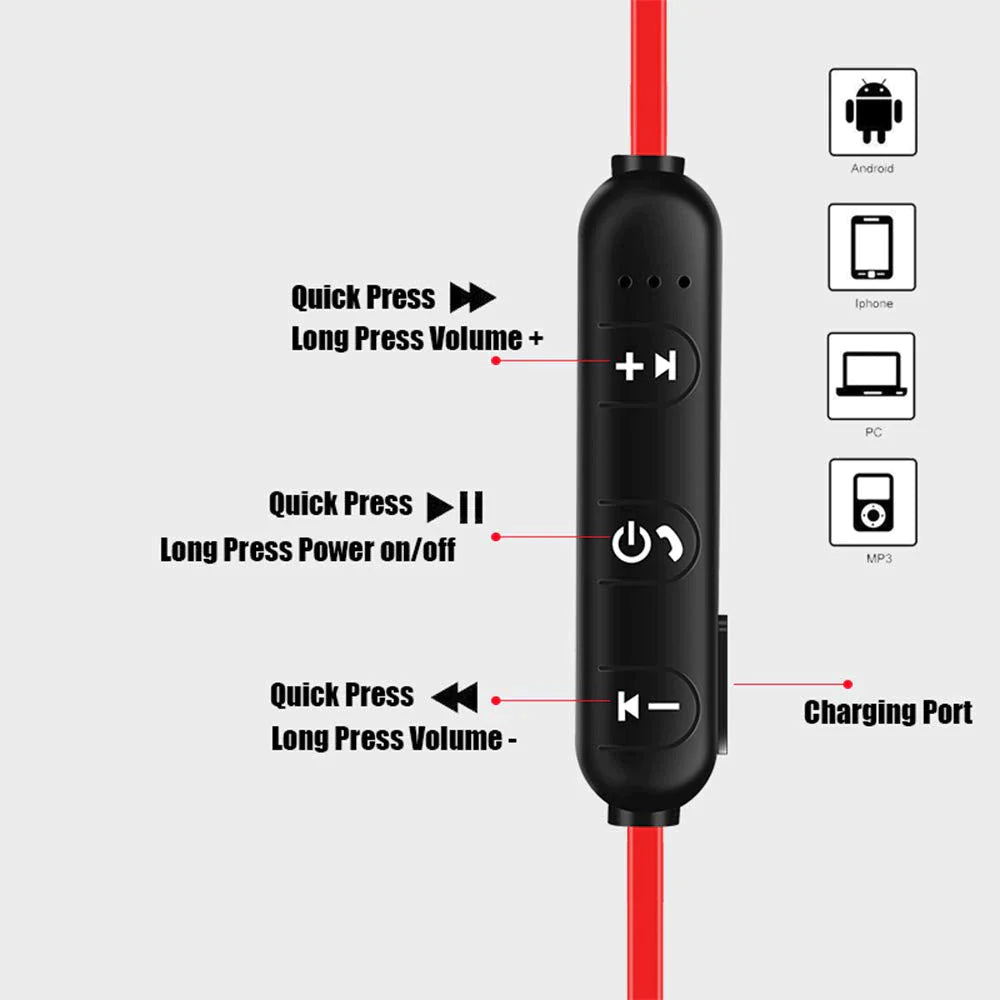Magnetic Wireless Bluetooth In-Ear Earphones