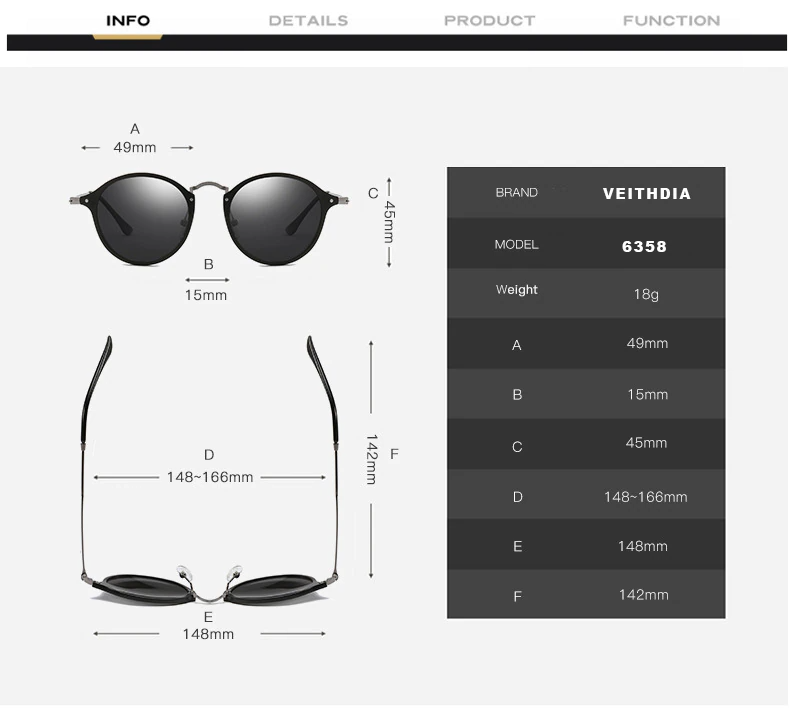 High-Quality Unisex Designer Polarized Sun Glasses