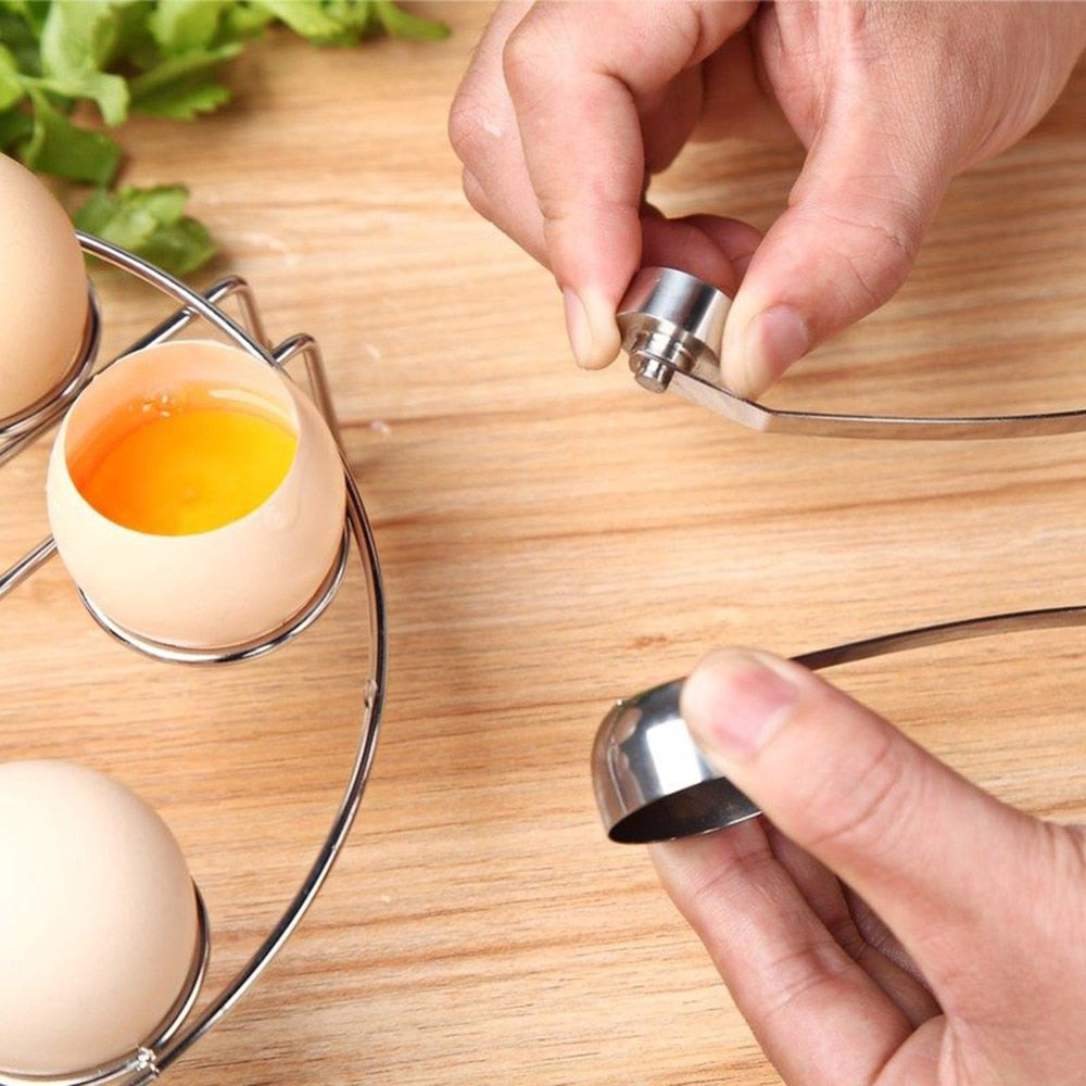 Stainless Steel Egg Cracker Topper