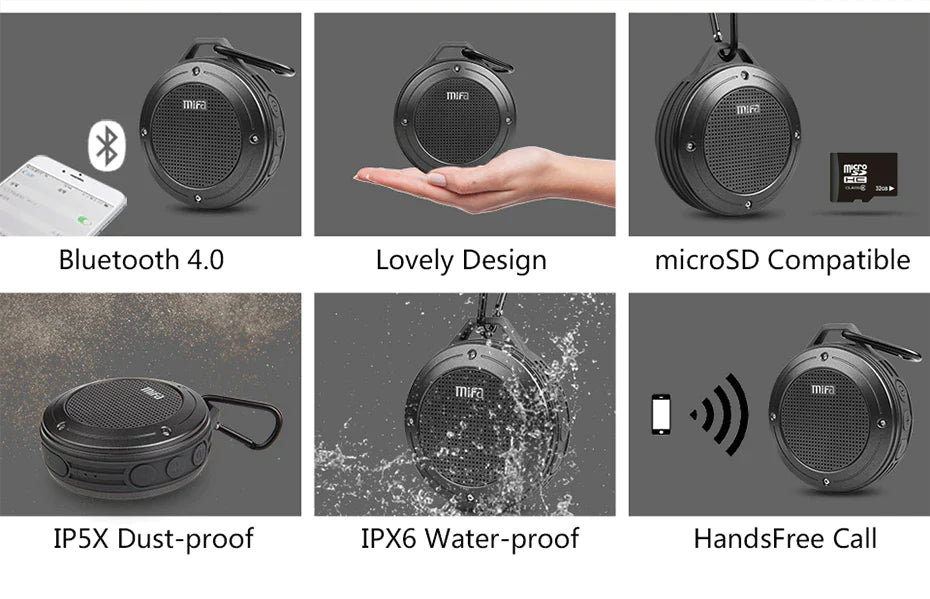 MIFA F10 Waterproof Wireless Bluetooth Portable Speaker