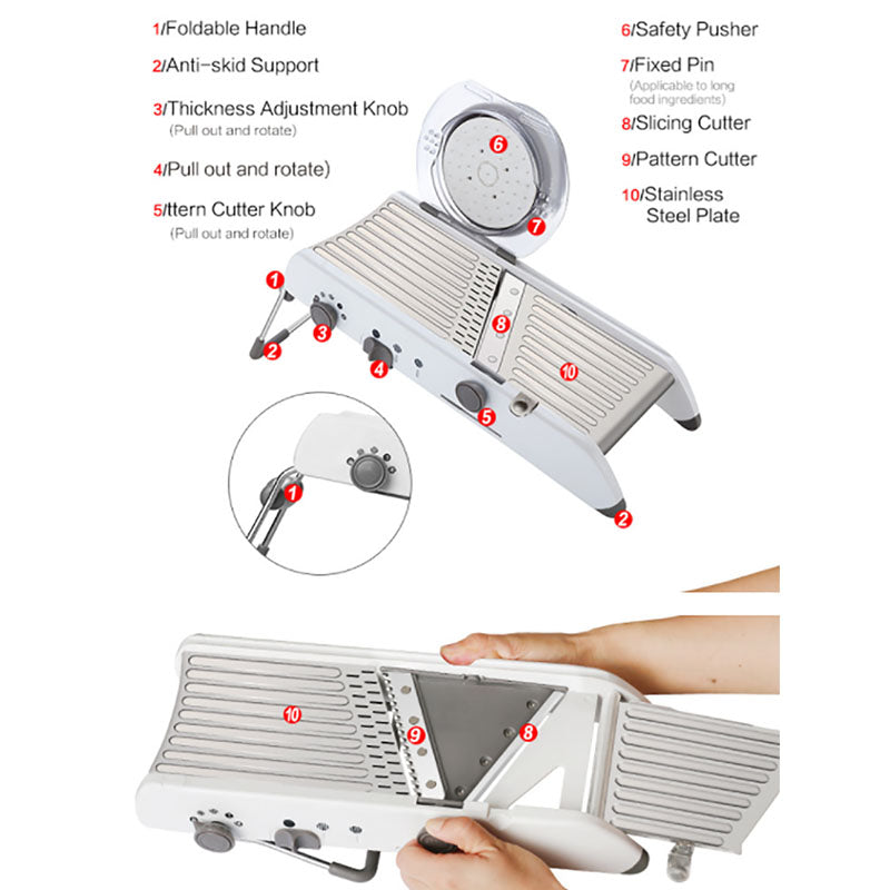 Multi-Function Vegetables Cutter & Slicer - 18 Types (All in One)