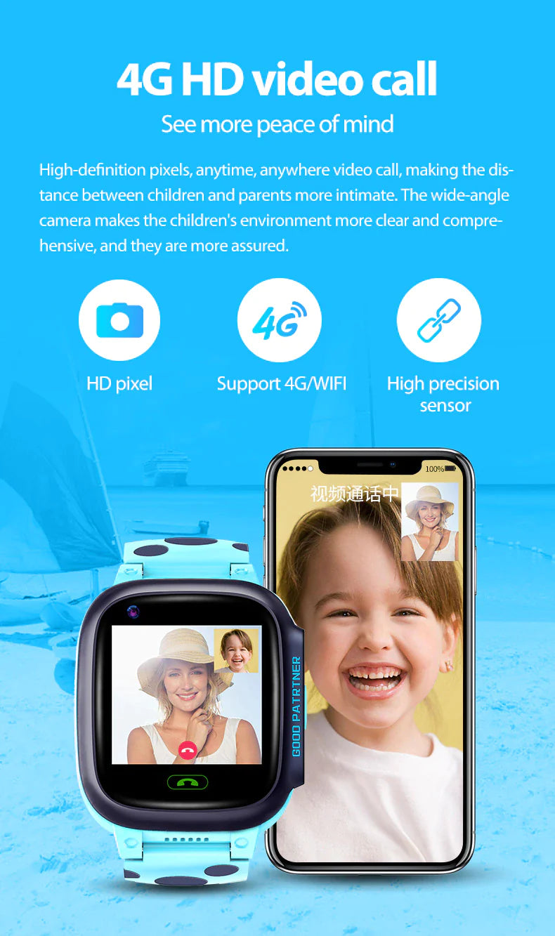 Kids Smart Watch 4G GPS WIFI SOS