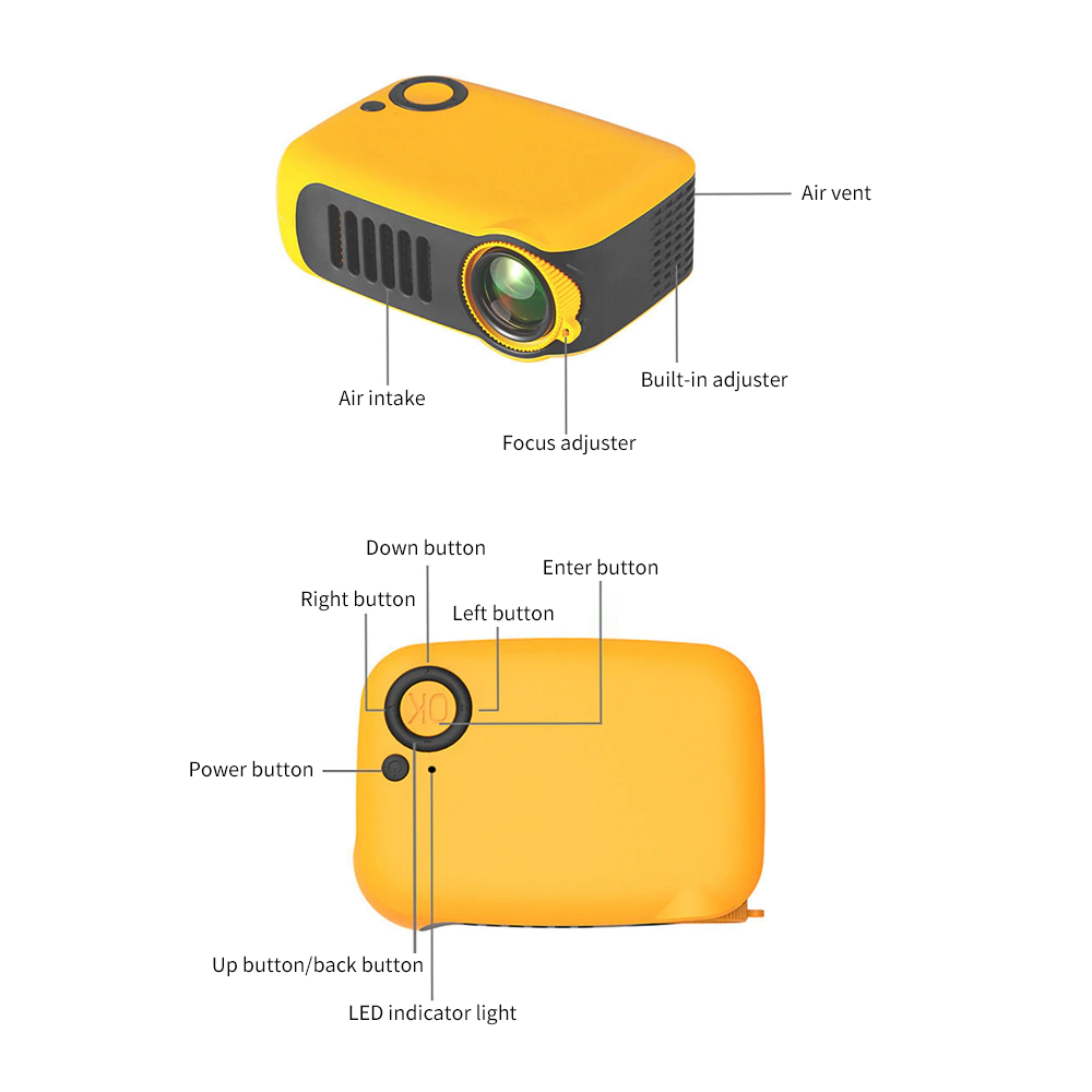 Mini Portable Home Theater Video Projector