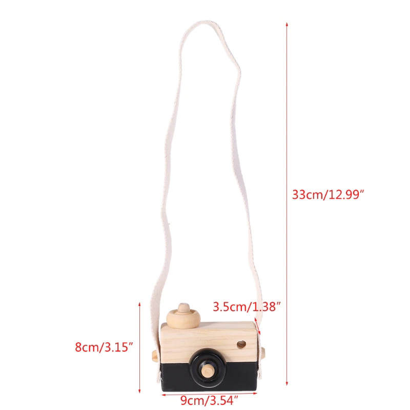 Mini Hanging Wooden Camera Toy for Kids