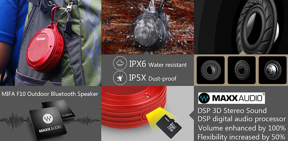 MIFA F10 Waterproof Wireless Bluetooth Portable Speaker