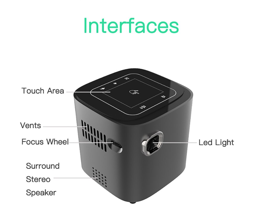 Full HD Home Theater Mini Portable Projector