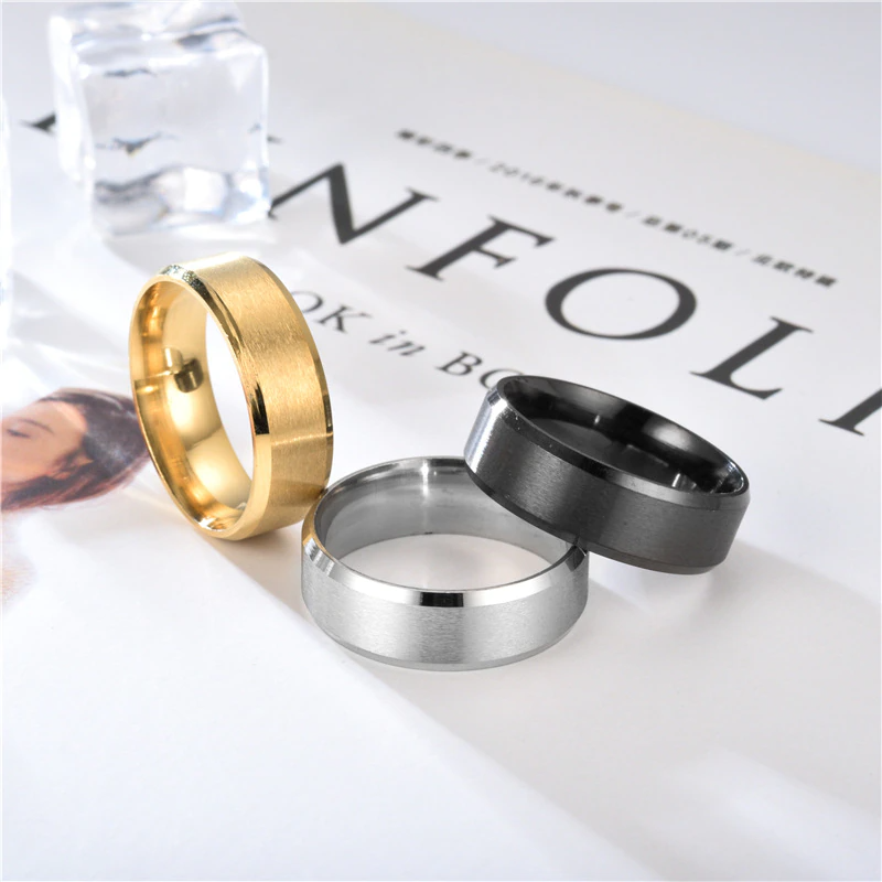 Stainless Steel Classic Ring For Men