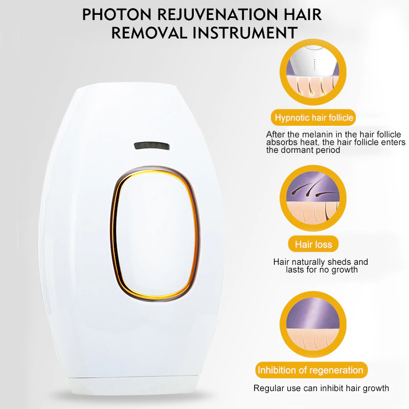 IPL Laser Hair Removal Handset for Women, Permanent IPL Hair Removal Device with Cooling System, At-Home Painless Hair Removal Epilator For Women