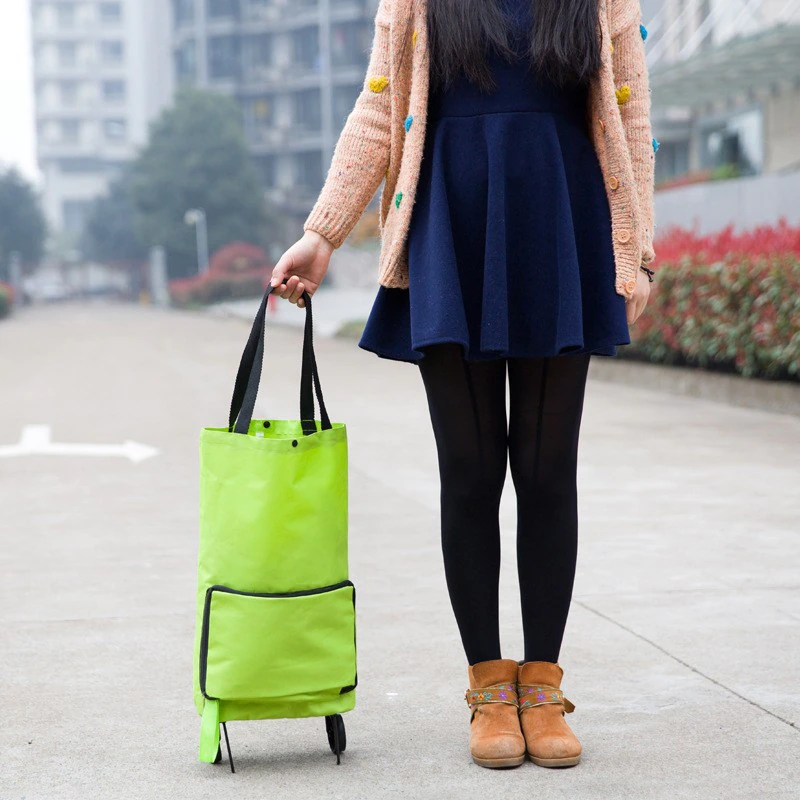 New Portable Foldable Shopping Bag with Wheels