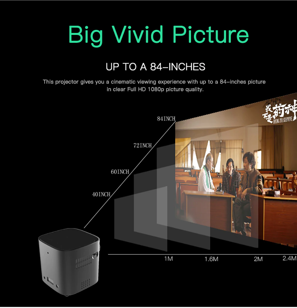 Full HD Home Theater Mini Portable Projector