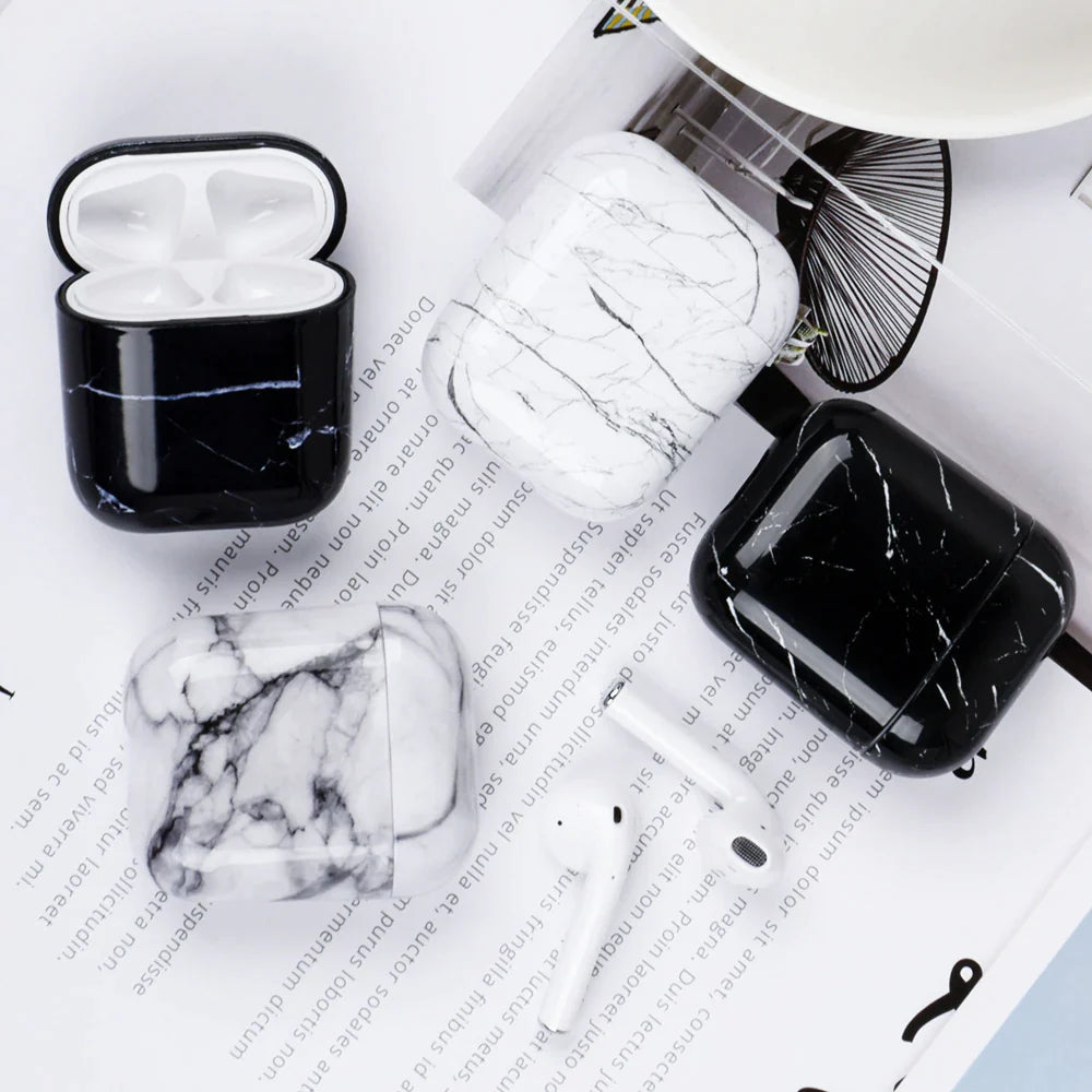 Marble Shell Case For AirPods