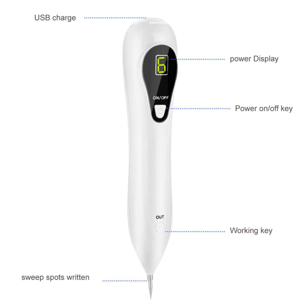 Skin Care Laser Pen Freckle Tattoo Skin Spots Mole Wart Pimple Verrugas Removal Pen