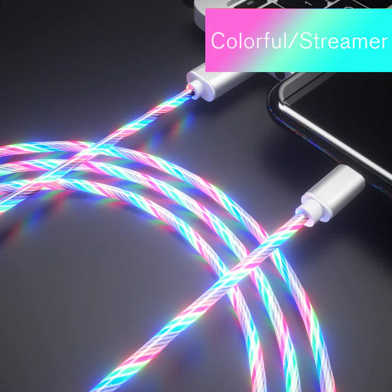 Glowing Cable Mobile Phone Fast Charging Cables for all Types of Smartphone