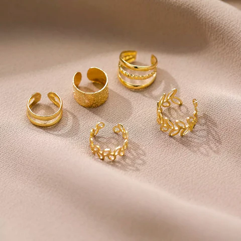 5 Pcs Non-Piercing Clip On Earring