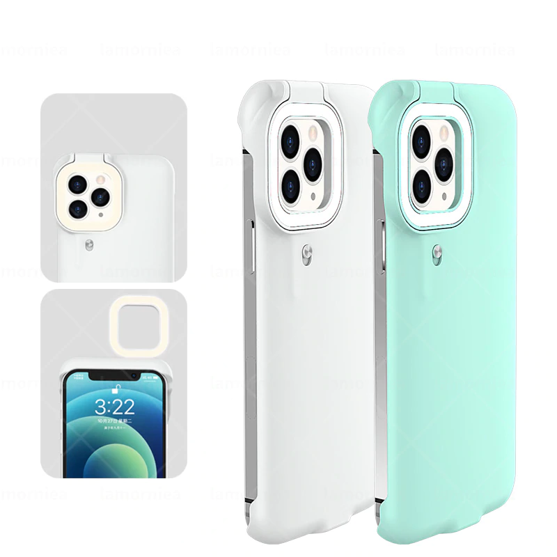 Fill Light Selfie Beauty Ring Flash iPhone Case