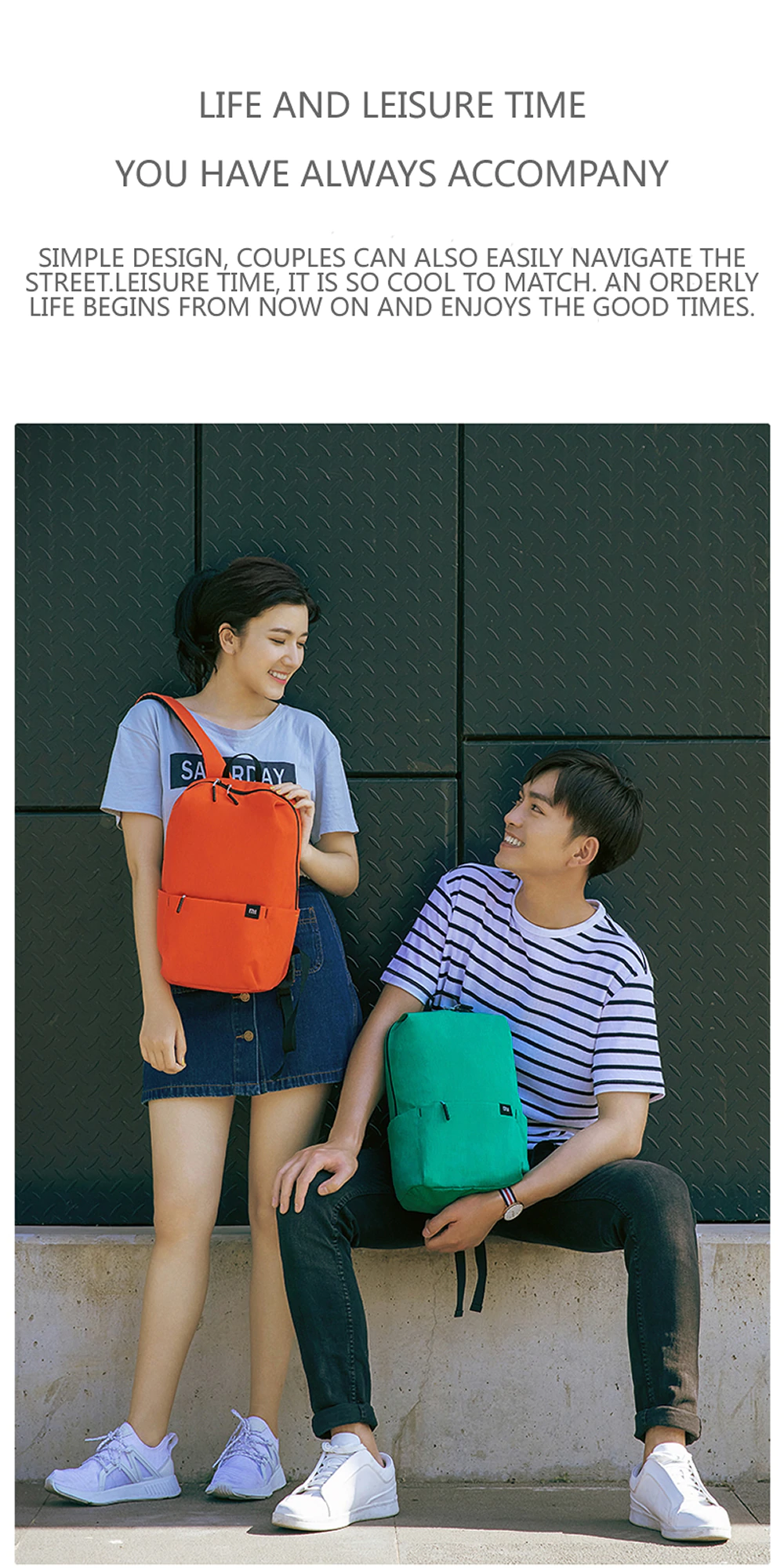 Waterproof Colorful Leisure Sports Backpack