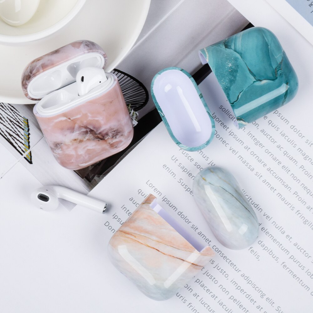Marble Shell Case For AirPods