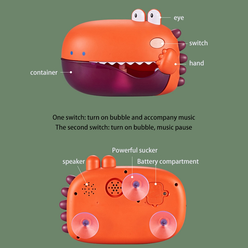 Dinosaur Bubble and Musical Bathtub Machine