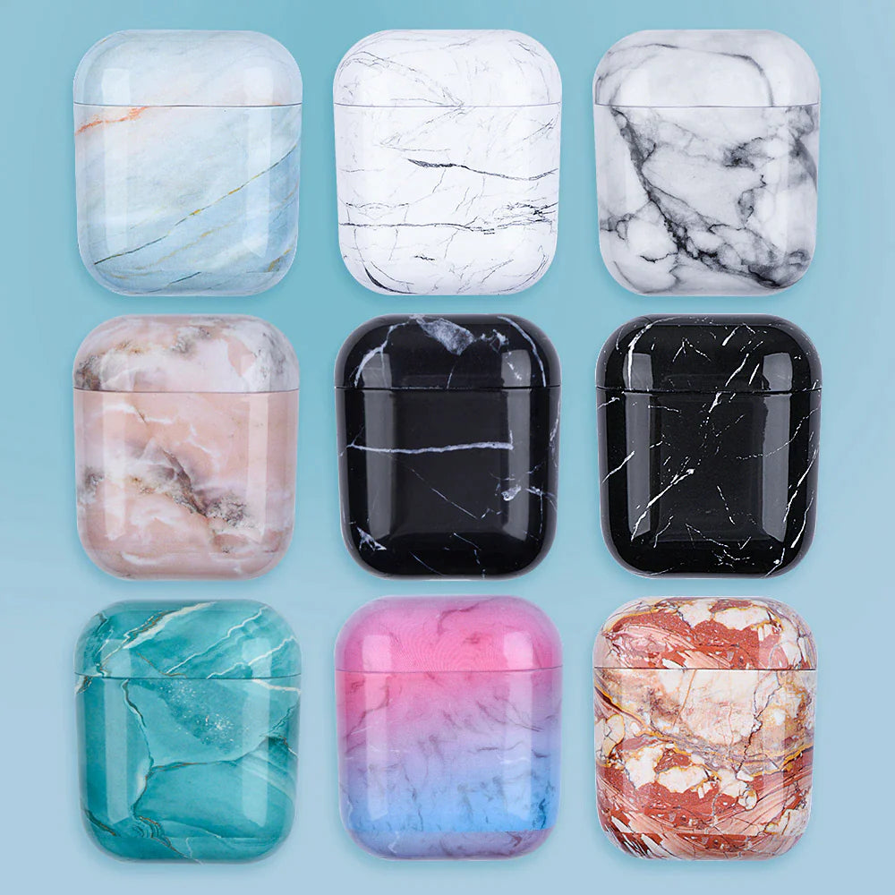 Marble Shell Case For AirPods