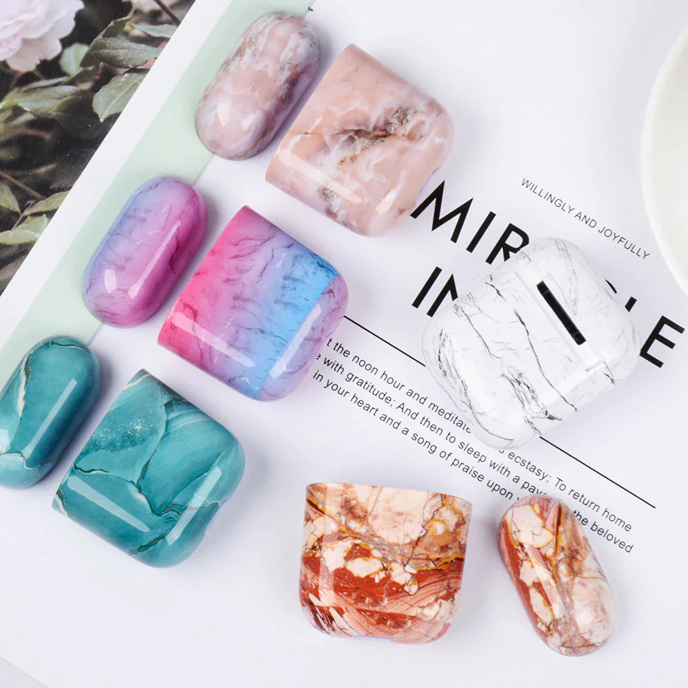 Marble Shell Case For AirPods