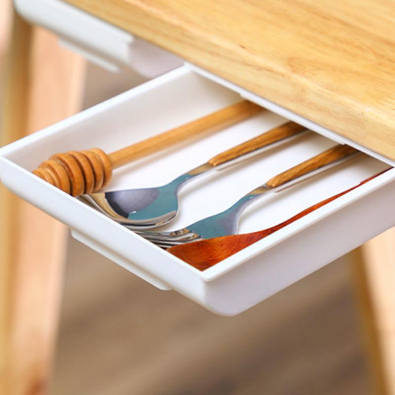 Self-Adhesive Under Desk Drawer