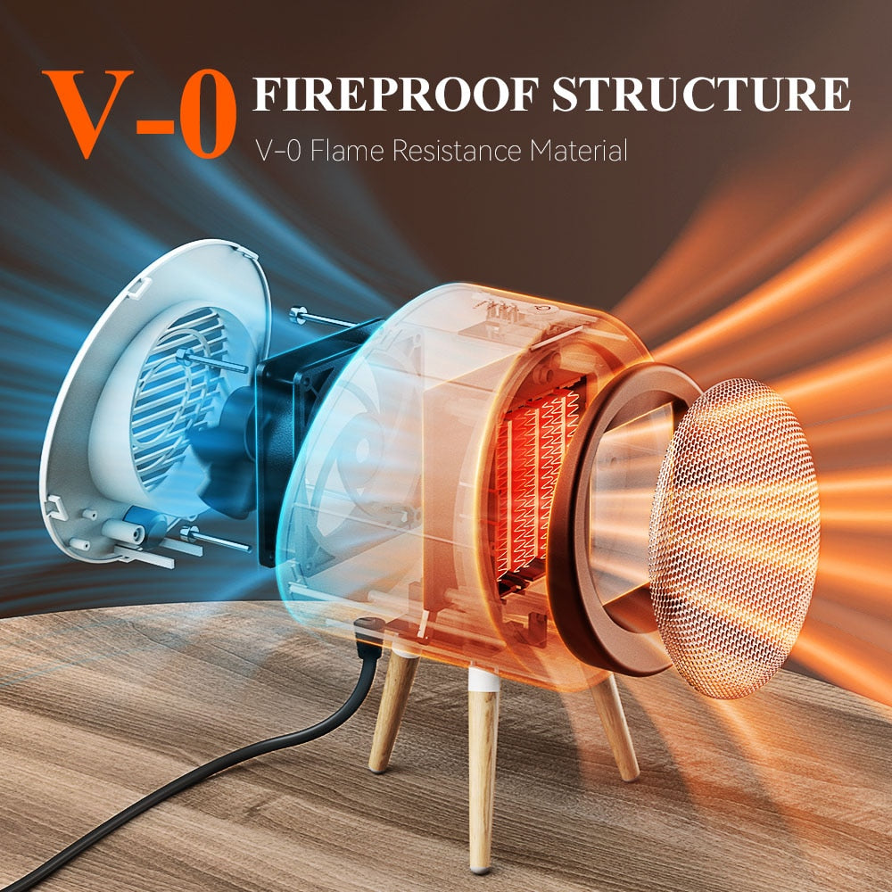 Energy Saving Electric Portable Heater Home And Living Unique Design Fan Heater Room Electric Heater Mini Fast Heating Ceramic Heater With Overheat Protection