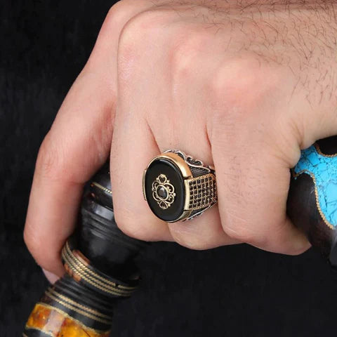 Handmade Retro Turkish Zircon Ring