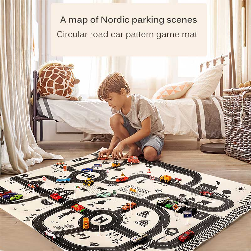 Kids Road Map Playing Mat