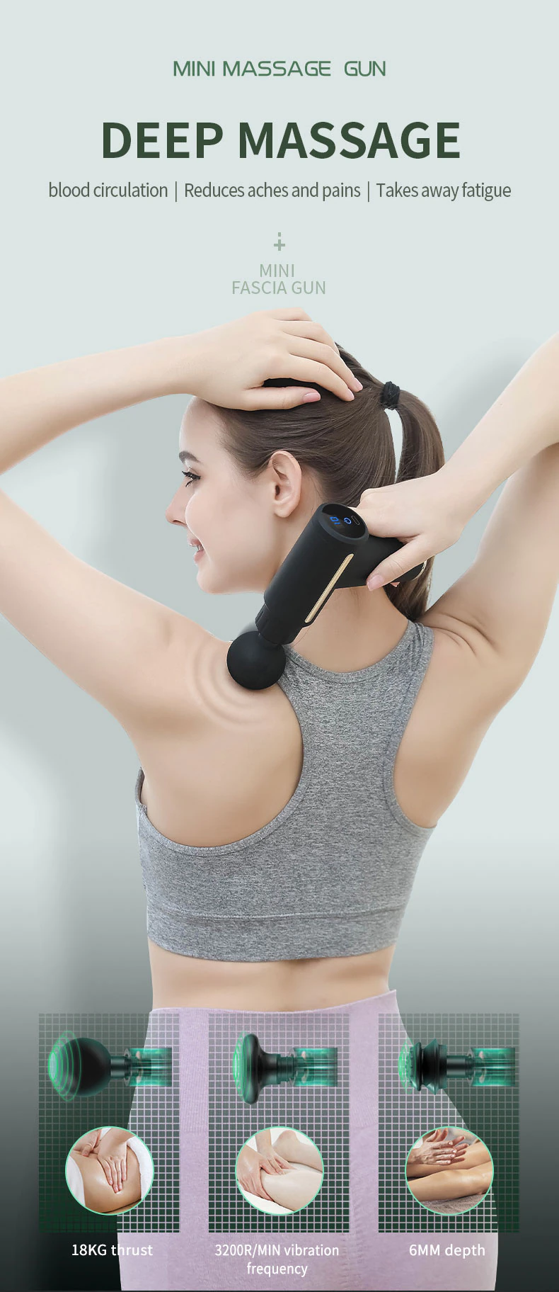 4 Heads Professional Massage Gun