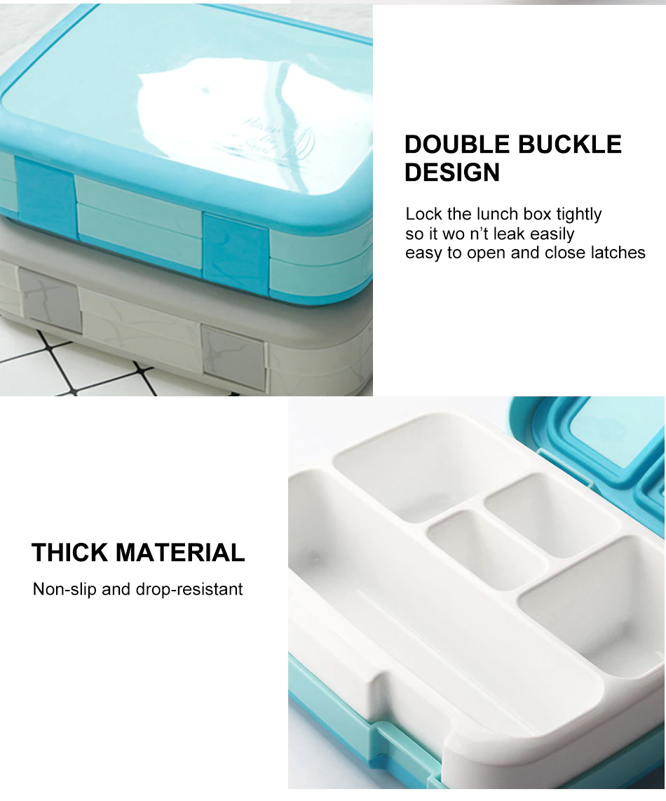 Microwavable Leakproof Food Container Lunch Bento Box