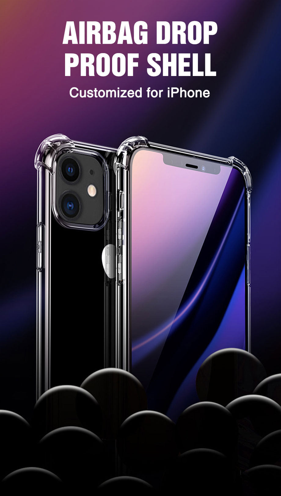 Transparent Shockproof Soft Silicone Case for ALL iPhone Model