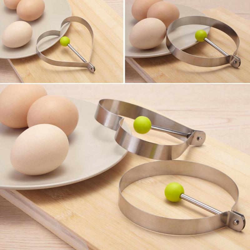 5 pcs Stainless Steel Fried Egg Shaper Pancake Omelette Mould Cooking Tools Kitchen Accessories