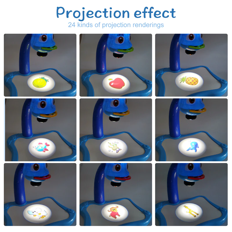 Kids Projection Drawing Board - Educational Learning Paint Tool