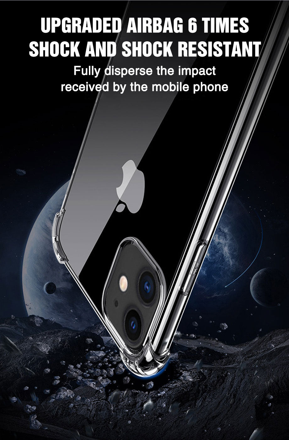 Transparent Shockproof Soft Silicone Case for ALL iPhone Model