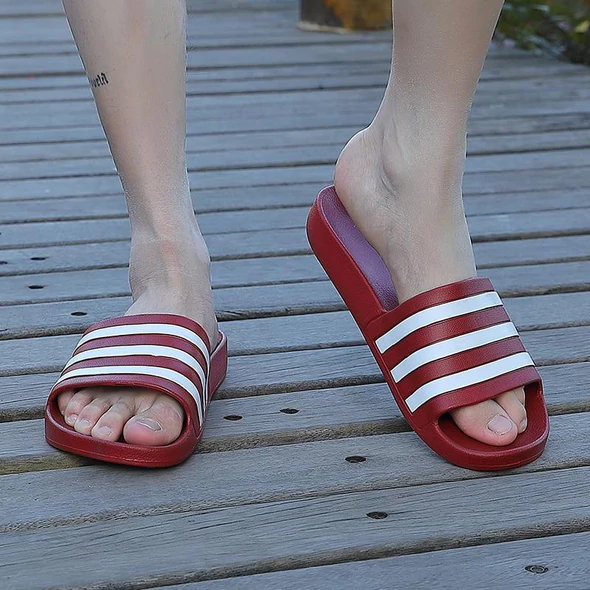 Men Casual Striped Summer Slides