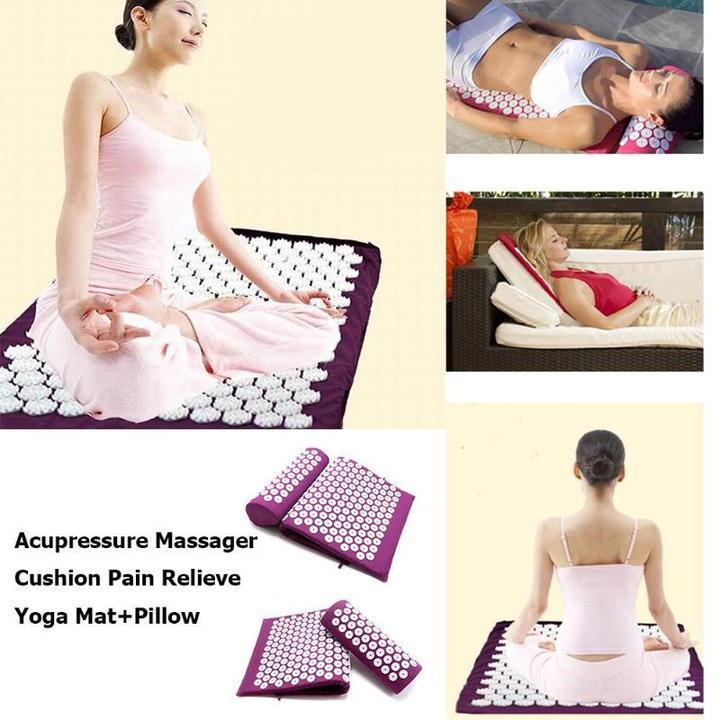 Acupressure Massage Yoga Mat Acupressure Relieve Stress Back Body Pain Spike Mat Acupuncture Massage Mat