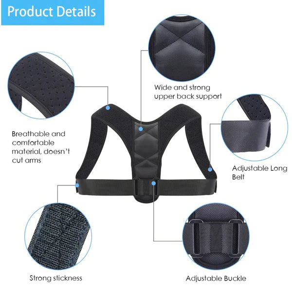 Body Solution™ Posture Corrector (Adjustable to Multiple Body Sizes)