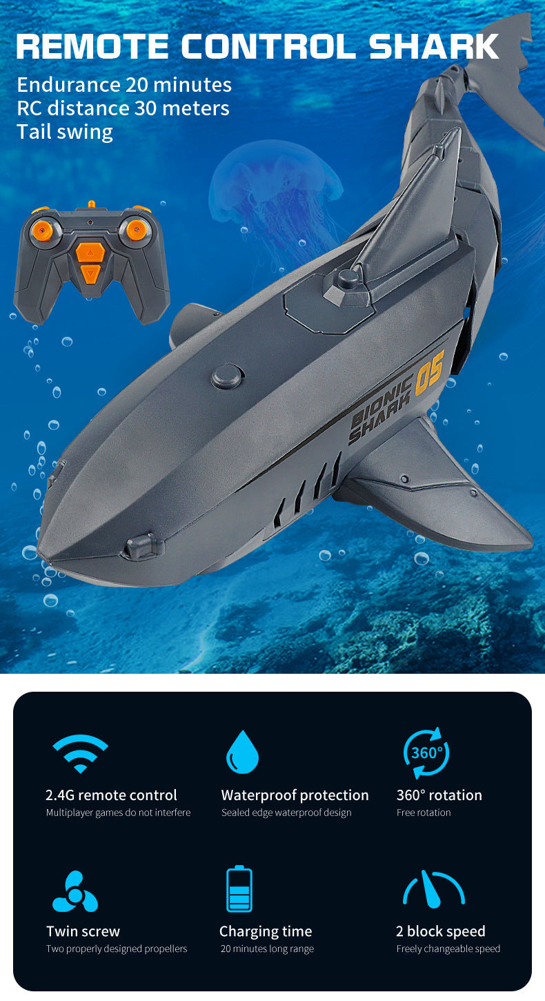 Remote Control Realistic Whale/Shark Robot Toys Waterproof Best RC Toys 2025 With Camera Educational Activity Toys