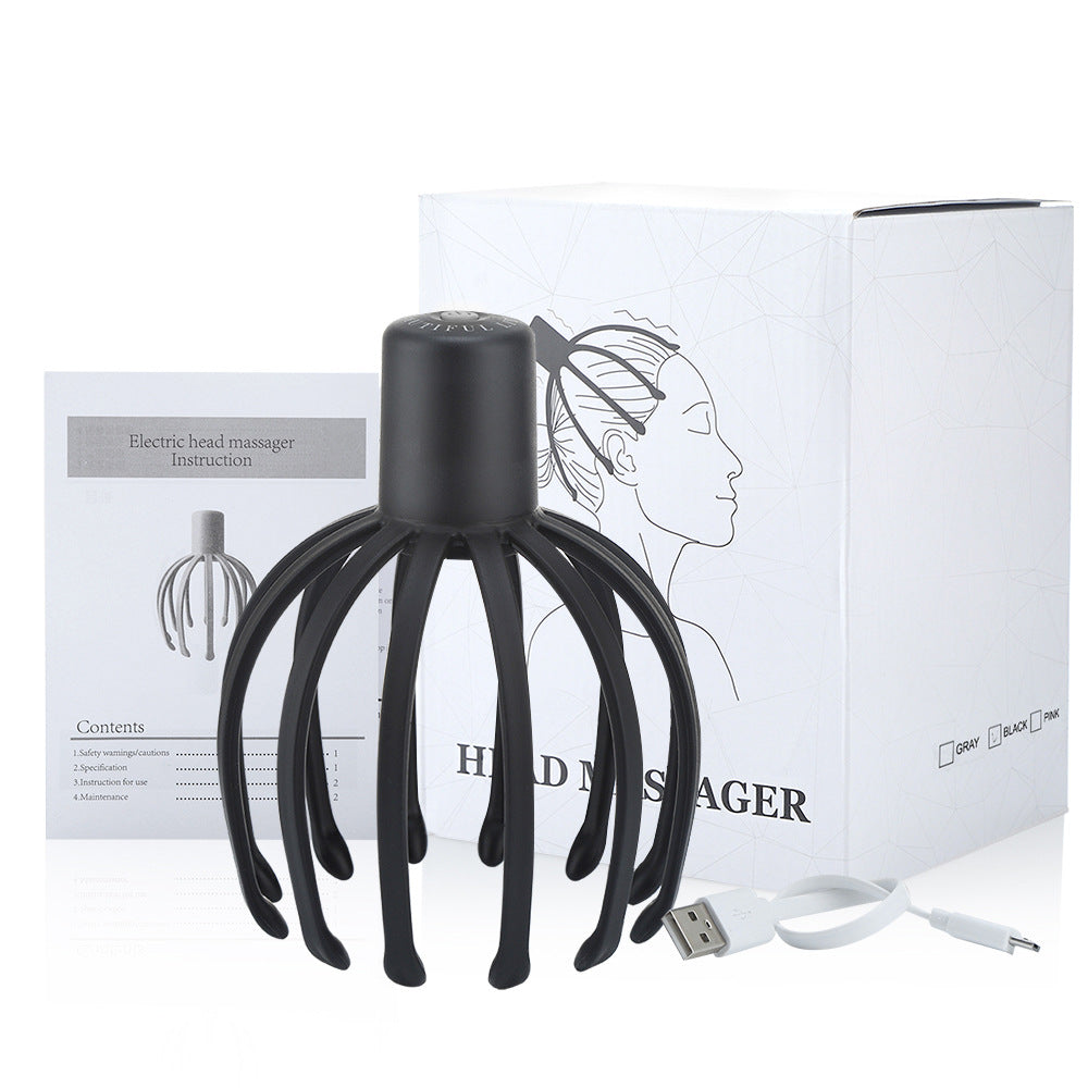 electric octopus head massager multi-claw electric massager Therapeutic Head Scratcher Relief octopus electric head massage claw
