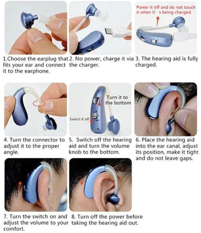 Rechargeable VHP202 Hearing Aid