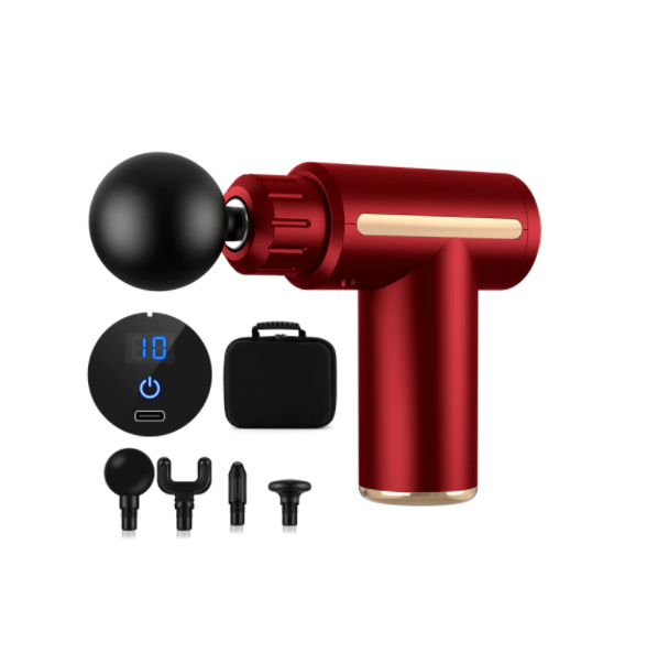 4 Heads Professional Massage Gun Deep Tissue Percussion Pain Relief Body Neck Muscle Massager