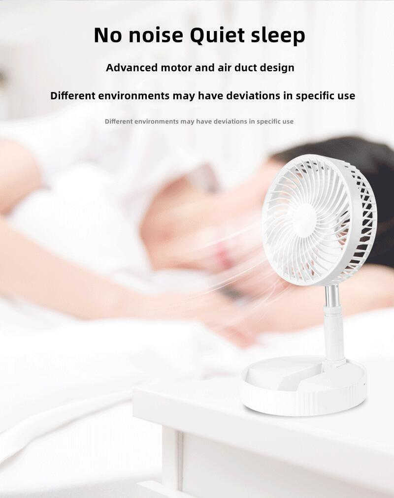 Portable Mini Telescopic Folding Rechargeable Fan