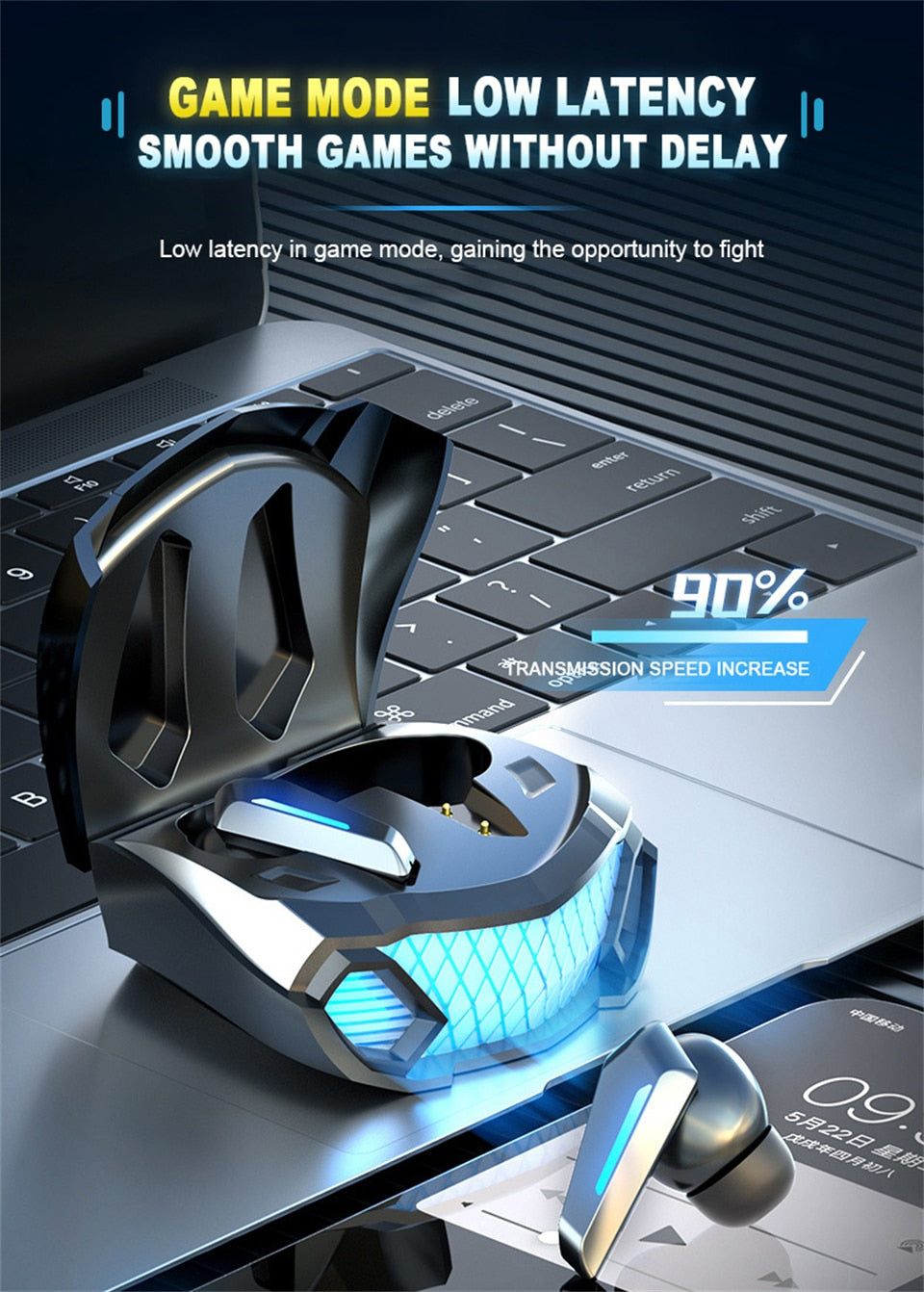 LED Display Bluetooth Wireless Earbuds With Power bank 9D & Surround Sound Professional Ergonomic Stereo With Noise Cancellation True Wireless Earbuds Earphones Headphones Headset