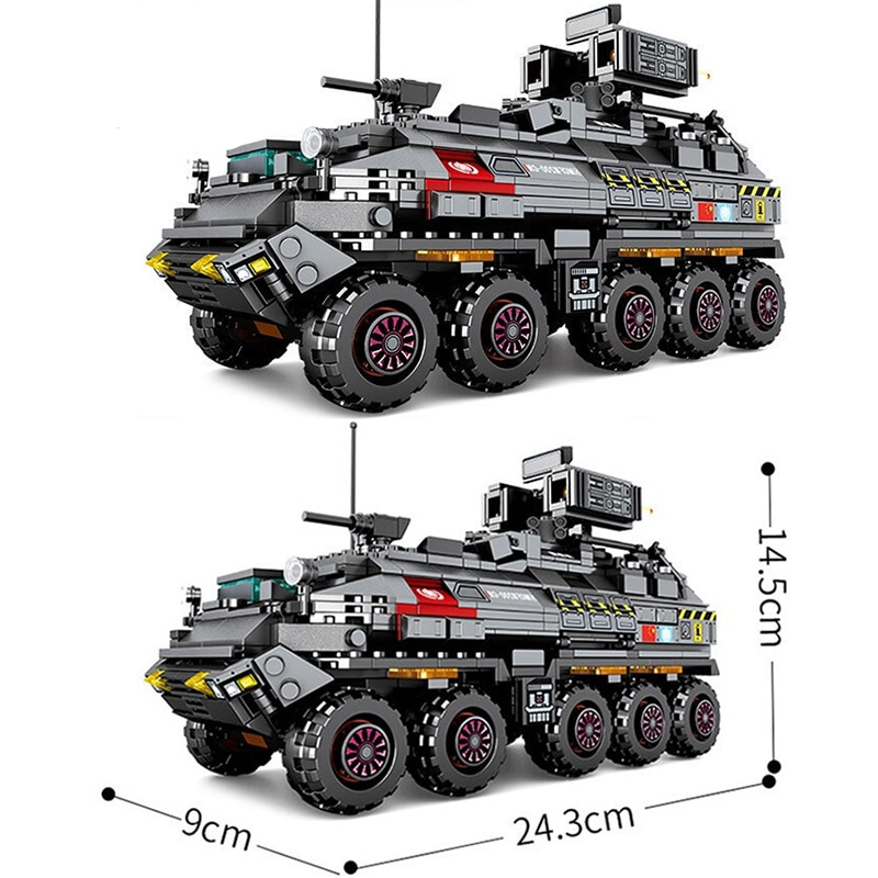Military Tank Model Building Blocks
