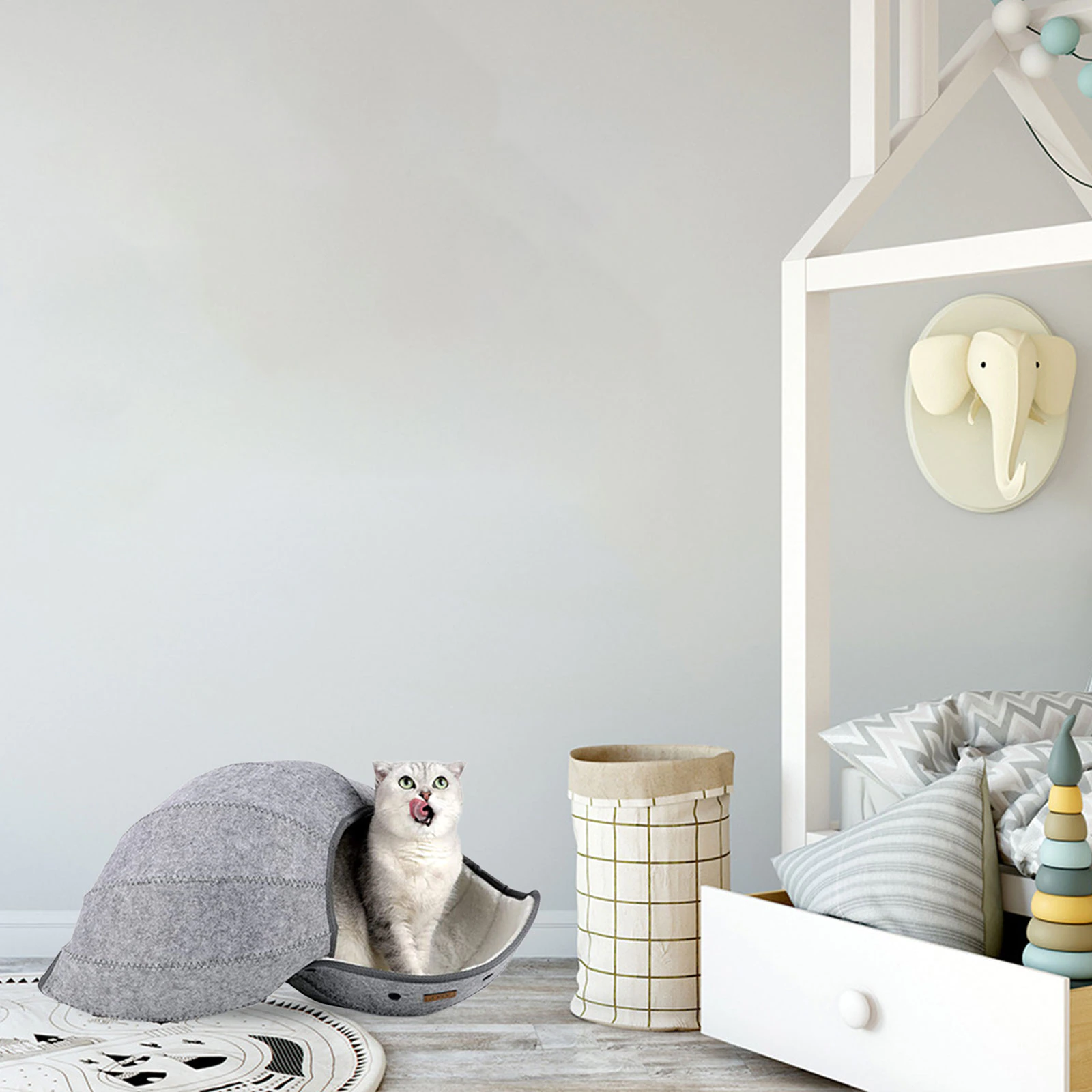 Multifunctional Cat Cave Cushion Play Mat