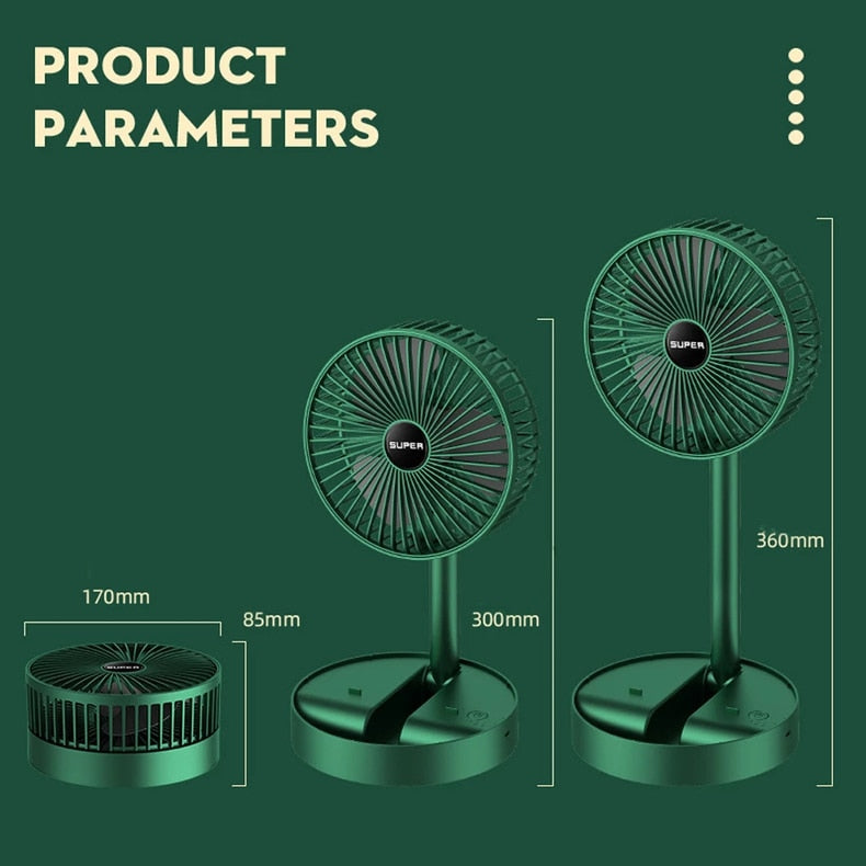 Rechargeable Portable Folding Fan Home Appliances Home And Style New Technology 2022 Innovative Product For Home Electronic Gadgets
