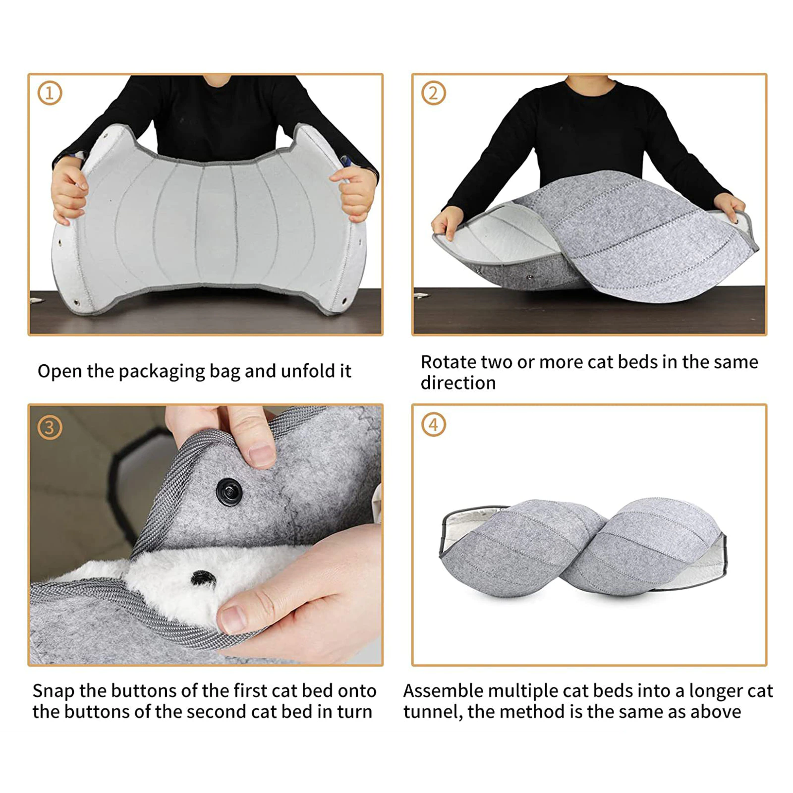 Multifunctional Cat Cave Cushion Play Mat