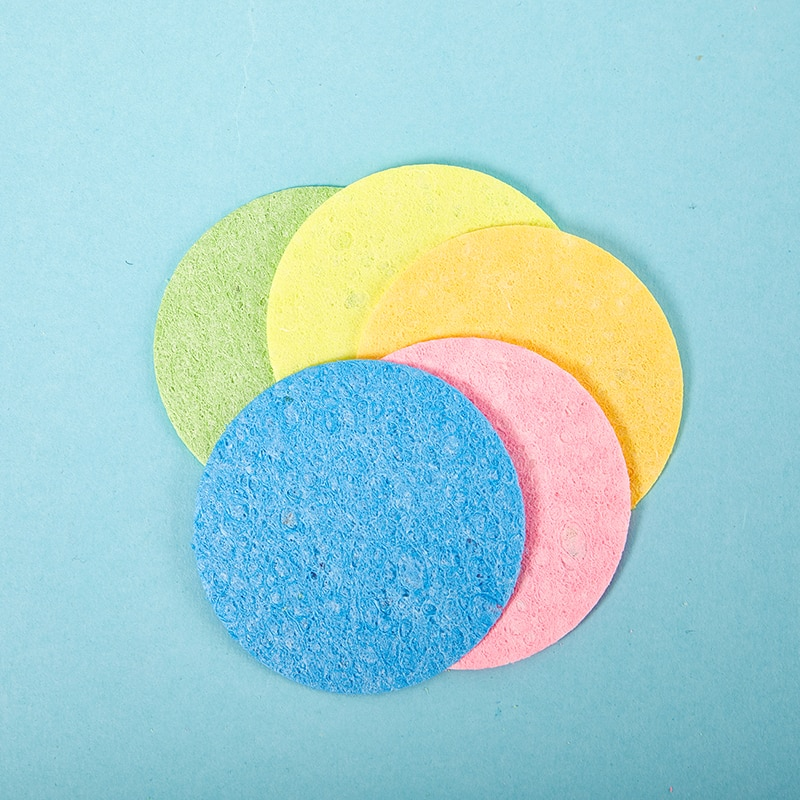 Compressed Natural Cellulose Facial Cleansing Sponge